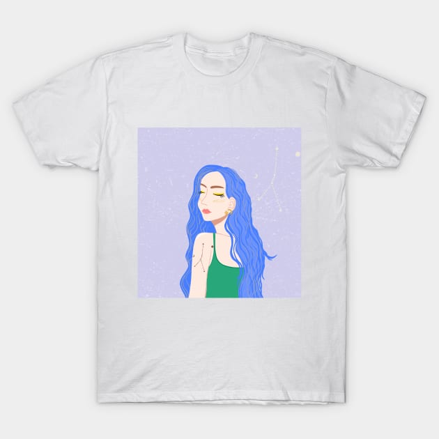 Portrait of a young woman T-Shirt by DanielK